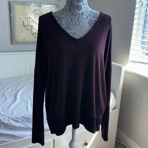 Rag & bone, Taylor V-Neck Pullover, Heathered V-neck Oversized Sweater Top